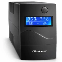 Qoltec Uninterruptible Power Supply UPS Line Interactive Monolith 450VA 240W LCD USB RJ45