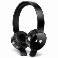 Qoltec Headphones with microphone Black