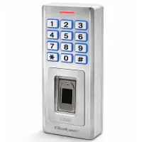 Qoltec Code lock OBERON with fingerprint reader RFID Code Card key fob Doorbell IP68 EM