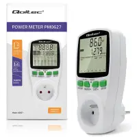 Qoltec Power meter PM0627 with history 3680W 16A LCD