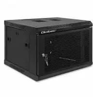 Qoltec RACK 19" Cabinet 6U 600 x 370 x 600 Perforated doors Hanging Steel case Lock Black