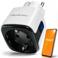Qoltec Smart Wi-Fi Socket 16A Timer Energy meter Tuya Smart Life Amazon Alexa Google assistant