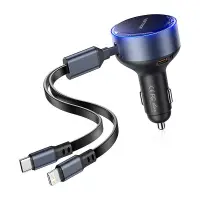 Vention FFOB0 USB-C autolaadija + USB-C/Lightning 30W kaabel
