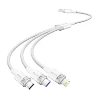Vention USB 2.0 A to 3-in-1 6A kaabel CTRWG 1.5M (valge)