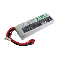 Li-PO 3-cell Deans / T-Plug AWG14 30C/60C 11.1V 2100mAh RC aku