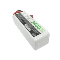Li-PO 4-cell Deans / T-Plug AWG14 30C/60C 14.8V 2400mAh RC aku