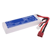 Li-PL 2-cell T-Plug 20C/40C 7.4V 2200mAh RC aku