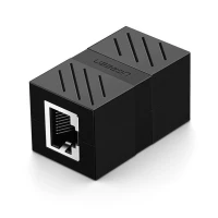 Ethernet Cable Coupler RJ45 (8P8C) CAT7 1Gbps, Black