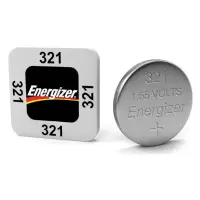 Silver Oxide Battery 321 (SR65, D321, V321, GP321, SR616SW) 1.55V Energizer