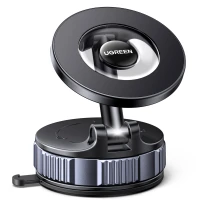 Car Suction Cup Magnetic Phone Mount (MagSafe Compatible), Black