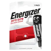 Silver Oxide Battery 377/376 (SR66, V377, SR626SW) 1.55V 24mAh Energizer
