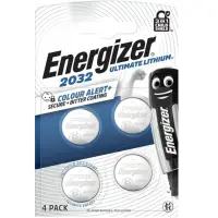 Lithium battery CR2032 3V 254mAh Ultimate Energizer 4pcs blister
