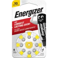 Zinc Air Battery AC10E (V10, HA10, PR70, 7005ZD) for hearing aid 1.45V Energizer 8pcs blister