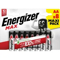 Alkaline battery LR6 (AA) 1.5V E91 2900mAh MAX Energizer 8pcs blister