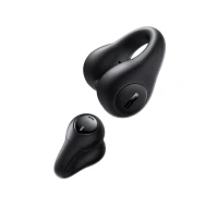 Open-Ear True Wireless Bluetooth 5.4 Earphones Bass 15 Clip with Charging Case, Black