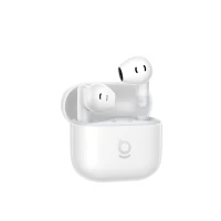 True Wireless Bluetooth 6.0 Earbuds Bass BS2 Lite with Charging Case, White