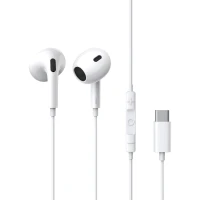 Wired Earphones 1.1m (USB-C) Encok CZ17, White