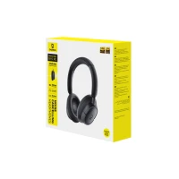 Wireless Bluetooth 6.0 Noise Cancelling Headphones Bass BH1 NC, Black