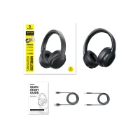 Wireless Bluetooth 6.0 Headphones Bass BH1 Lite with Microphone, Black