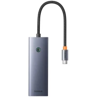 Docking station / adapter USB C plug - 4 types connectors (HDMI4K@60Hz*1+USB3.0*3+PD*1+SD/TF*1) UltraJoy BASEUS