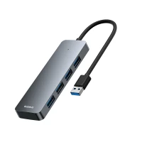Hub USB-A to USB 3.0 4-Ports 15cm, Grey