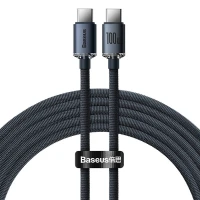 Cable USB C - USB C 1.2m PD2.0 100W 20V 5A QC3.0 Crystal Shine BASEUS