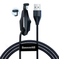 Cable USB A - IP Lightning 1.2m with suction cup black BASEUS