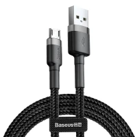 Cable USB A - micro USB 2m QC3.0 Cafule grey+black BASEUS