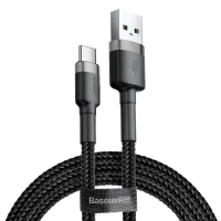 Cable USB A - USB C 3m QC3.0 grey+black BASEUS
