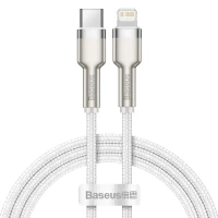 Cable USB C - iP Lightning 1m PD 18W White Baseus