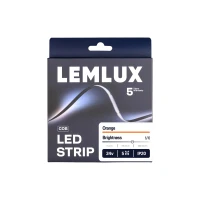 LED strip, 5m reel, 24Vdc, 11W/m, COB 480LED/m, orange, IP20, 180°