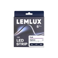 LED strip, 5m reel, 24Vdc, 11W/m, COB 480LED/m, purple, IP20, 180°