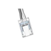 LED strip COB connctor, strip-wire, 8mm, transperent, 15cm wire