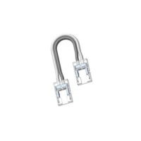 LED strip COB connctor, strip-strip, 8mm, transperent, 15cm wire