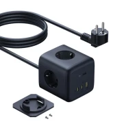 Baseus EnerFill FA11 Cube Power Strip 3AC+1U+1C 67W 1.5m EU Cosmic Black