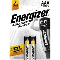 Alkaline battery LR03 (AAA, E92) 1.5V Alkaline Power Energizer 2pcs blister