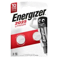 Lithium battery CR2025 3V 155mAh Energizer 2pcs blister