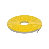 LED strip NEON FLEX 12Vdc, 7.2W/m, 1cm cut, LEMON YELLOW, 6x12mm, 5m reel, IP67