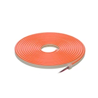 LED strip NEON FLEX 12Vdc, 7.2W/m, 1cm cut, ORANGE, 6x12mm, 5m reel, IP67