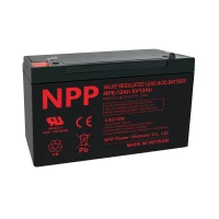 Battery 6V 12Ah T2 (F2) Pb AGM NPP