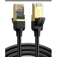 Cable F/FTP CAT7 with 2xRJ45 plugs 0.5m black NW107 UGREEN