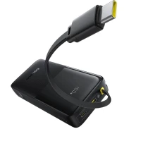 LiPo PowerBank 20000mAh 20W USB-A, USB-C with integrated USB-C cable, Bipow2 black BASEUS