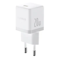 Wall Fast Charger Palm 20W USB-C QC3.0 PD3.0 with USB-C Cable 1m, White