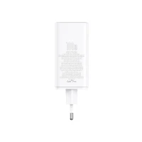 Wall Fast Charger GaN6 Pro 100W 2xUSB-A + 2xUSB-C QC PD with USB-C Cable 1m, White