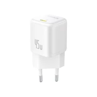 Wall Fast Charger PicoGo GaN 45W USB-C QC PD, White