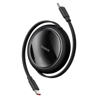 Cable USB C - USB C 1m  100W retractable black Free2Draw BASEUS