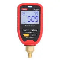 Wireless Pressure Gauge, -1 to 60bar; ±0.5%FS; LED indication; High/Low alarms, Bluetooth; 8000 off-line data storage, UNI-T