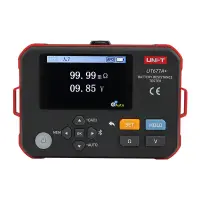 Battery resistance tester, 0.000mOm~3Om; 0.000V~71.00V; 4 terminal test method; Data storage : 500sets, Bluetooth, UNI-T