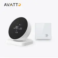 Smart, portable thermostat for boiler or thermo valves, Wi-fi TUYA + RF