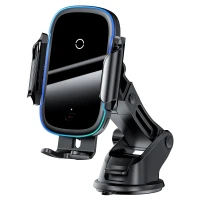 Car Mount for 4.7-6.5" Smartphones with Wireless Qi Charging 15W, IR Sensor